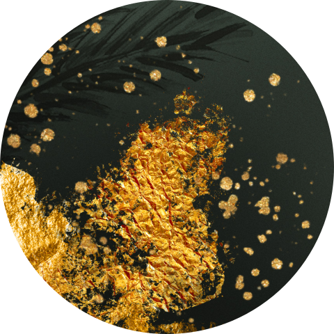 Kerst sluitzegel sticker groen goud