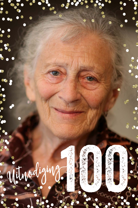 Foto uitnodigingen verjaardag 100 jaar