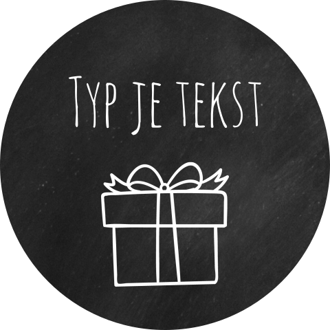 Sluitzegel sticker kado met eigen tekst zelf maken