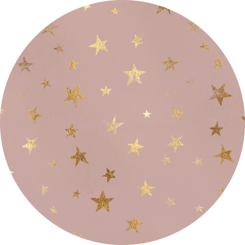 Oud roze sterren sluitzegel stickers