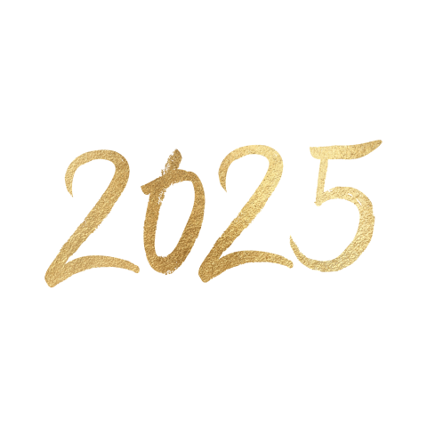 Jaartal sluitsticker nieuwjaar 2025 zelf maken