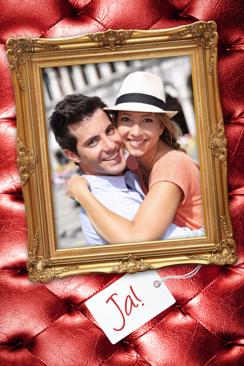 Uitnodiging trouwfeest foto