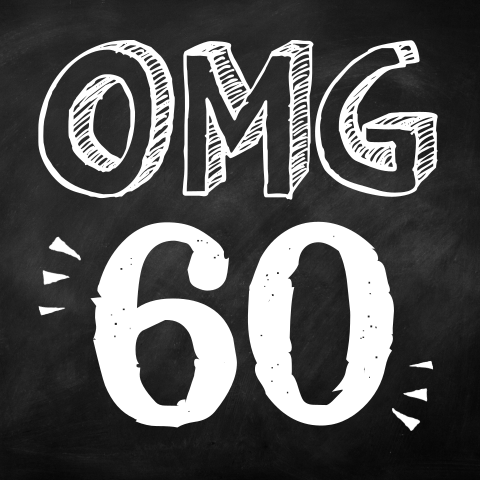 OMG 60 jaar grappige uitnodiging