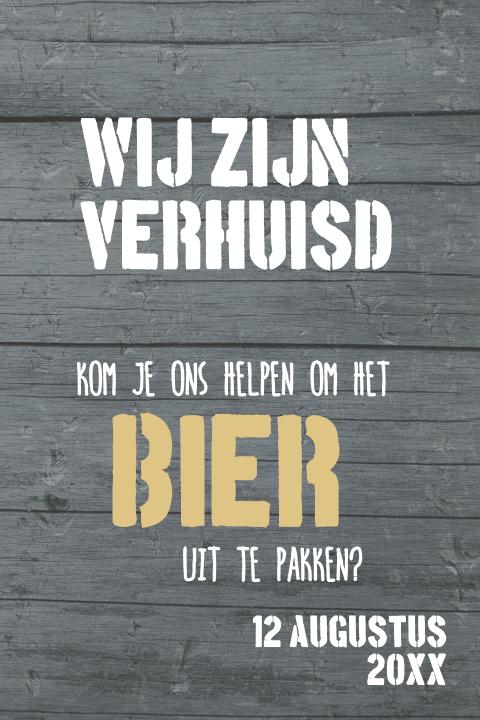 Grappige housewarming uitnodiging