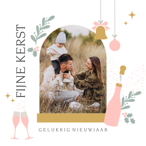 Mooie kerstkaarten met foto en leuke illustraties