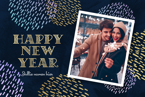 Mooie Nieuwjaarskaarten 2026 met foto maken