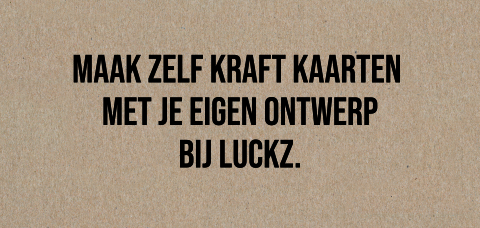Kraft kaart maken panorama dubbel liggend 21 x 10 cm