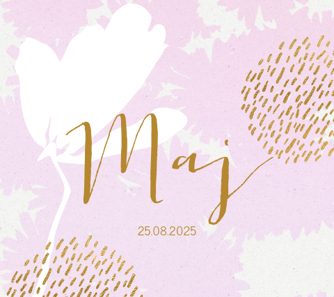 Geboortekaartje lente zomer Belgisch vierkant