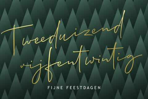 Zakelijke kerstkaart tweeduizend vijfentwintig