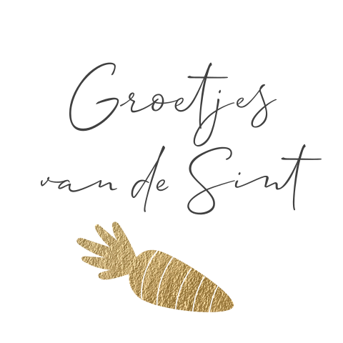 Sinterklaas cadeau stickers groetjes van de Sint