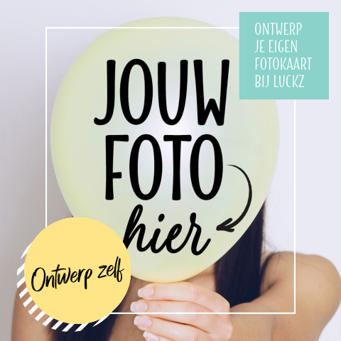 Eigen kaart ontwerpen met foto