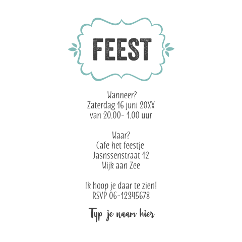 Kaart binnenkant