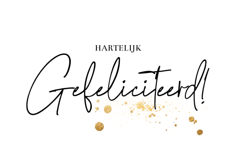 Hartelijk Gefeliciteerd kaart