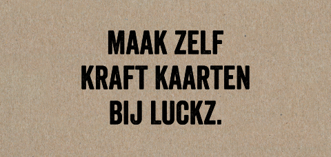 Kraft kaart maken Panorama enkel 21 x 10 cm