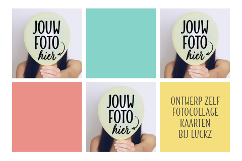 Mooie fotokaart collage