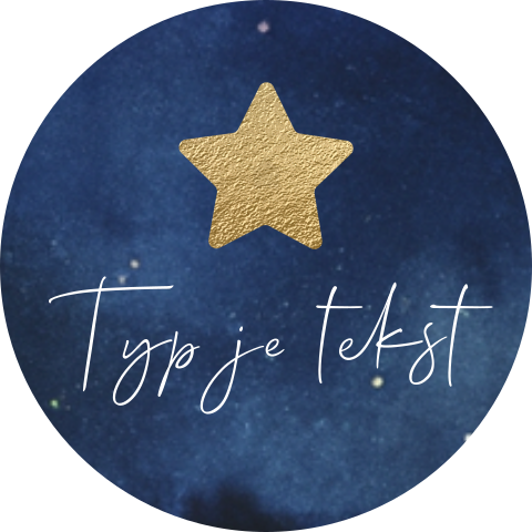 Sluitzegel sticker met ster