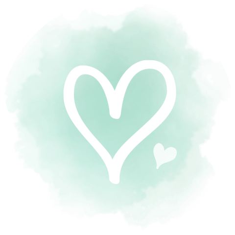 Sluitsticker voor envelop mint groen hartjes