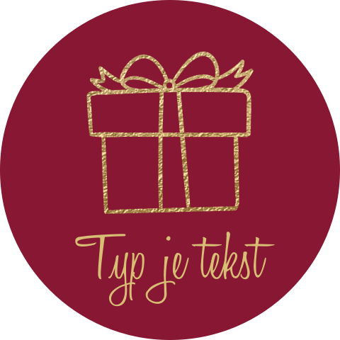 Sluitzegel sticker cadeau