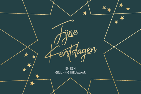 Moderne geometrische bedrijfskerstkaart