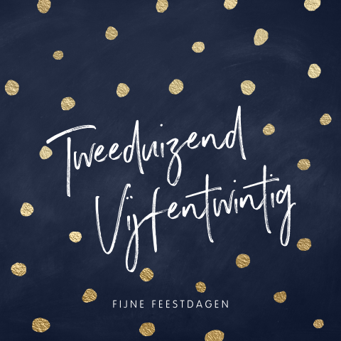 Nieuwjaarskaart tweeduizend vijfentwintig