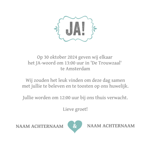 Kaart binnenkant
