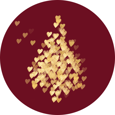 Chique sluitzegel kerstboom rood goud