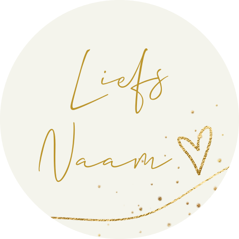 Sluitzegel stickers maken liefs met eigen naam en hartje