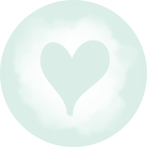 Sluitzegel hartje wolk mint