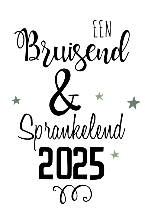 Bruisend en sprankelend kerstwens kerstkaart