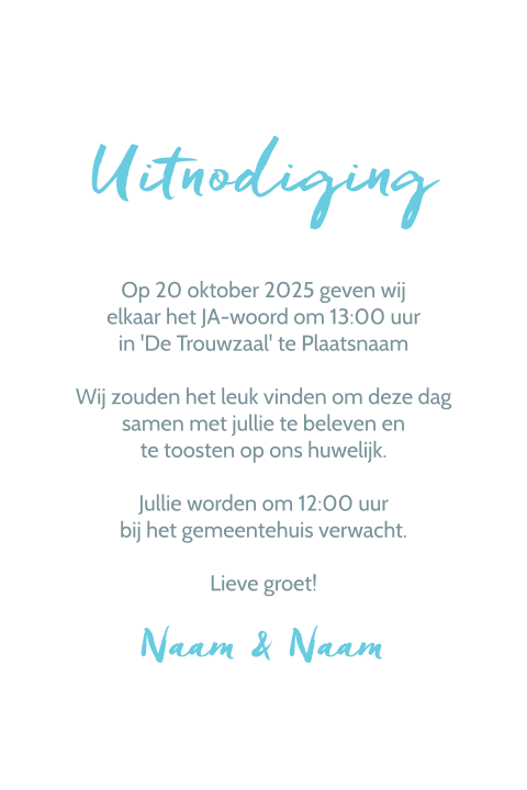 Kaart binnenkant