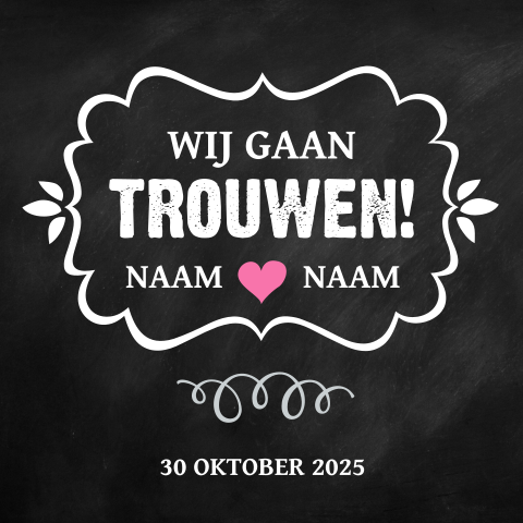 Typografie trouwkaarten ontwerpen