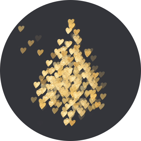 Sluitzegel kerstboom goud grijs