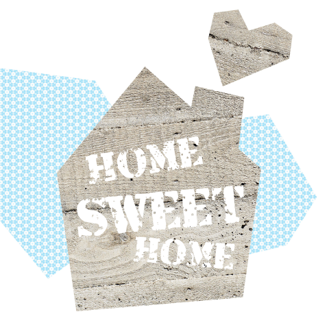 Verhuiskaartje huis home sweet home