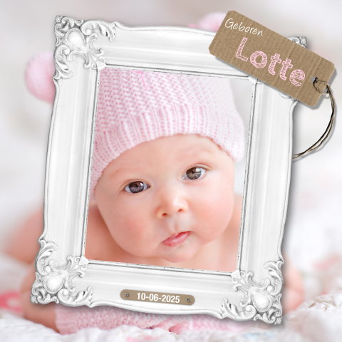 Foto geboortekaartje met je eigen baby foto
