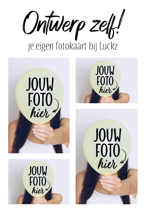Collage fotokaart maken 4 foto's