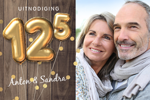 Uitnodiging 12,5 jaar getrouwd jubileum