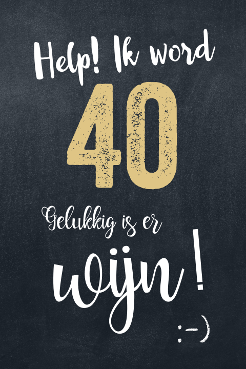 Grappige verjaardag uitnodiging 40 jaar