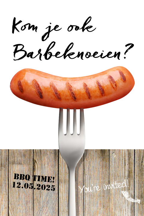 Uitnodiging BBQ feest