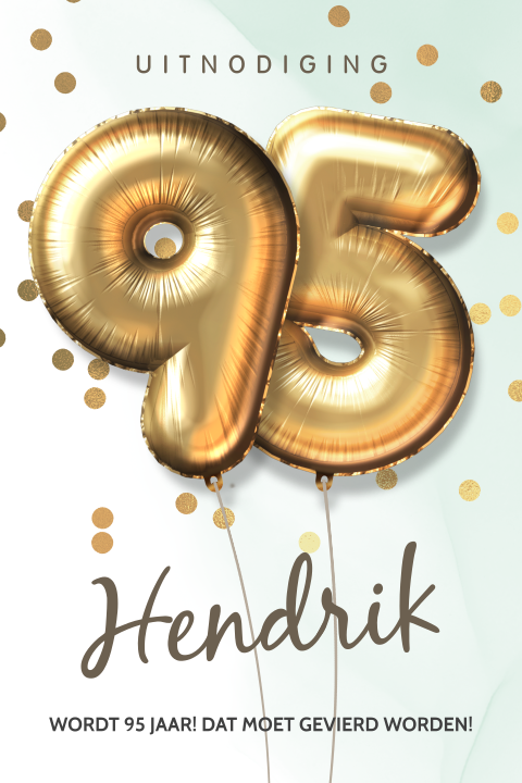 Uitnodiging verjaardag 95 jaar