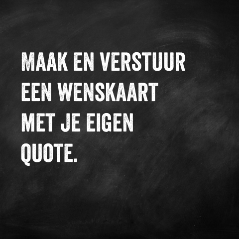 Quote kaart zelf maken