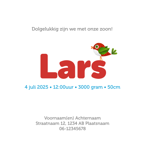 Kaart binnenkant