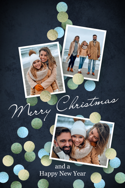 Originele kerstkaart maken kerstboom illustratie fotocollage