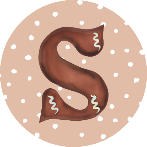 Sinterklaas Sluitzegel sticker chocoladeletter