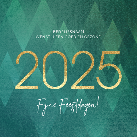 Moderne kerst en nieuwjaarskaarten 2025 zakelijk