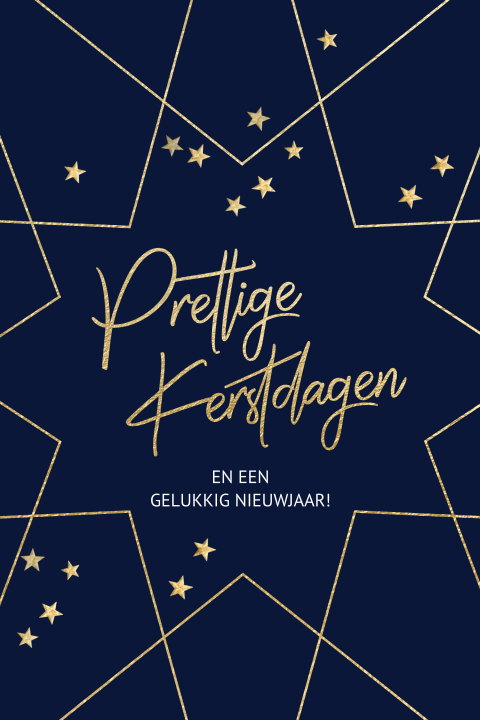 Moderne geometrische zakelijke kerstkaart