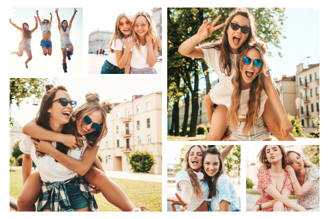 Fotocollage kaart maken en versturen