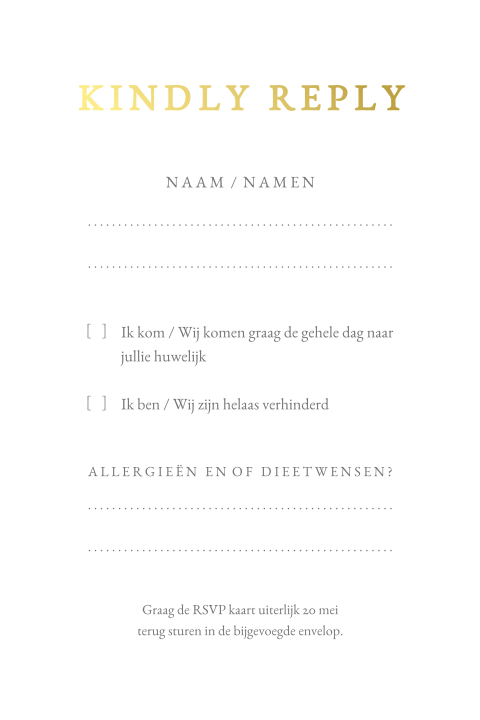 rsvp kaartje chique-clean-minimalistisch-goudfolie