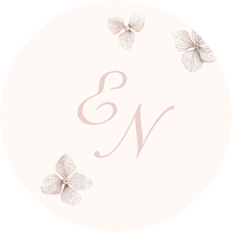 sluitzegel gedroogde bloemen hortensia