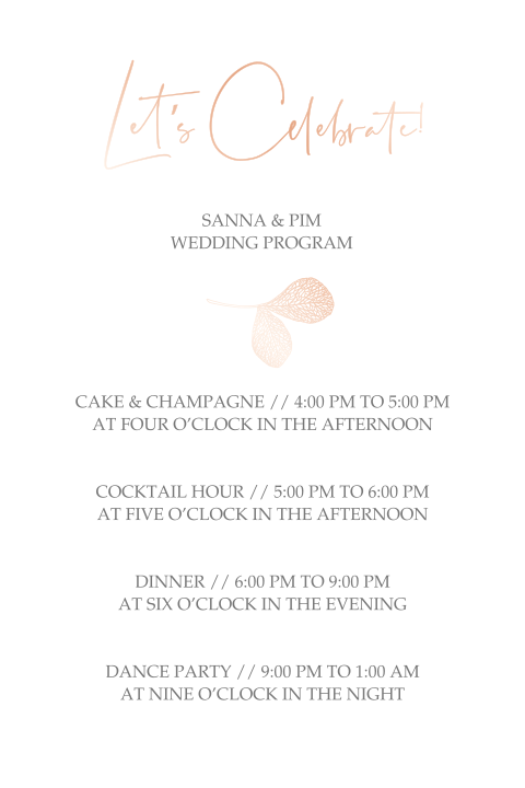 Stijlvol Classy programma rosefolie