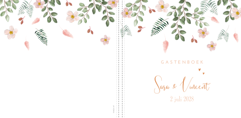 Gastenboek Sweet Romance Roest